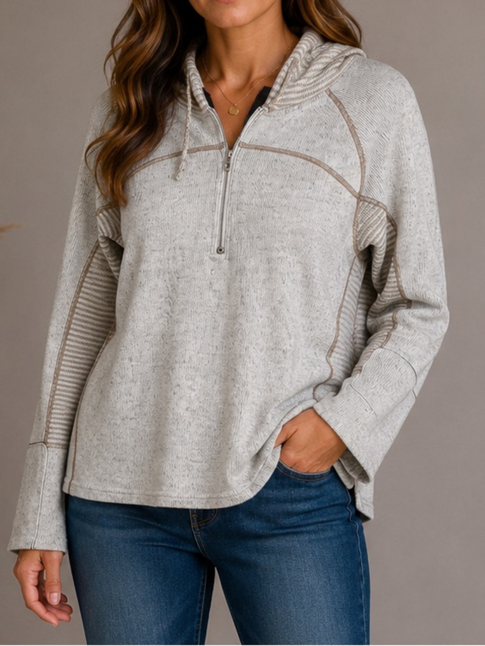 Prana Thick Pullover Hoody Shirt